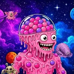 Oozlings #5102, Gumball Brain · Void Nebula