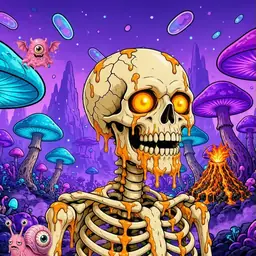 Oozlings #5117, Skull · Fungus Forest