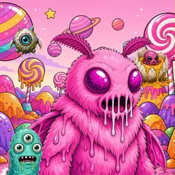 Oozlings #5120, Mutant Moth · Candy Planet