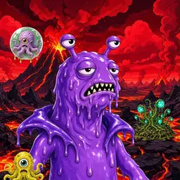 Oozlings #5126, Slug · Lava Fields