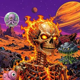 Oozlings #5135, Fire Skull · Ship Junkyard