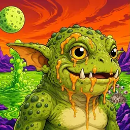 Oozlings #5142, Toad Goblin · Acid Lake