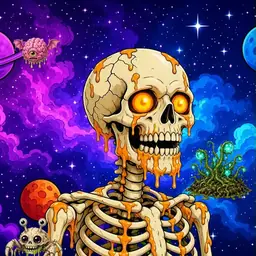 Oozlings #5147, Skull · Void Nebula