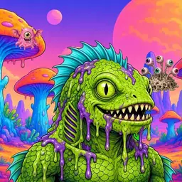 Oozlings #515, Swamp Fish · Mushroom Desert