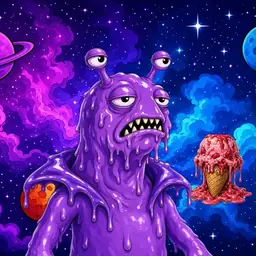 Oozlings #5154, Slug · Void Nebula