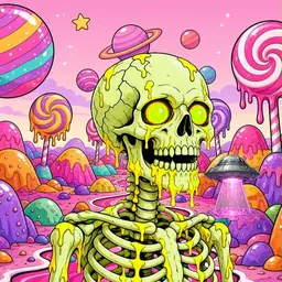 Oozlings #5155, Mutated Skull · Candy Planet