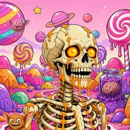 Oozlings #5161, Skull · Candy Planet