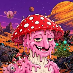 Oozlings #5164, Mushroom Head · Ship Junkyard