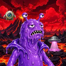 Oozlings #5170, Slug · Lava Fields