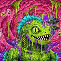 Oozlings #5177, Swamp Fish · Flesh Cave