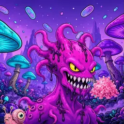 Oozlings #5178, Squid · Fungus Forest