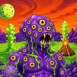 Oozlings #5181, Eyeball Cluster · Acid Lake