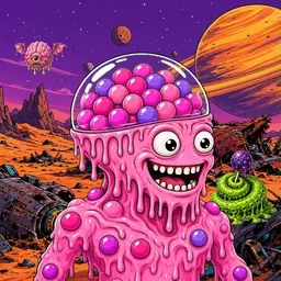 Oozlings #5182, Gumball Brain · Ship Junkyard