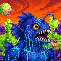 Oozlings #5184, Anglerfish · Acid Lake