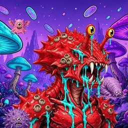 Oozlings #5190, Crab · Fungus Forest