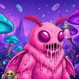 Oozlings #5195, Mutant Moth · Fungus Forest