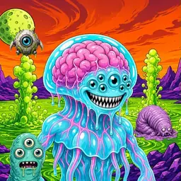 Oozlings #5197, Jellyfish Brain · Acid Lake