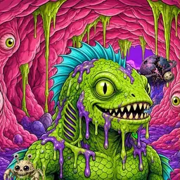 Oozlings #5208, Swamp Fish · Flesh Cave