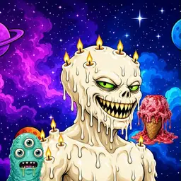 Oozlings #5209, Candle Wax · Void Nebula