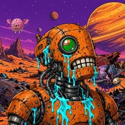 Oozlings #5225, Rusty Robot · Ship Junkyard