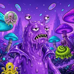 Oozlings #523, Slug · Fungus Forest