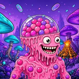 Oozlings #5233, Gumball Brain · Fungus Forest