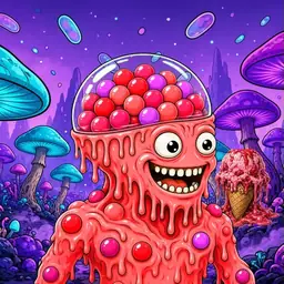 Oozlings #5236, Mutated Gumball Brain · Fungus Forest