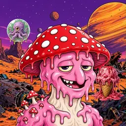 Oozlings #5250, Mushroom Head · Ship Junkyard