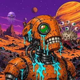 Oozlings #5256, Rusty Robot · Ship Junkyard