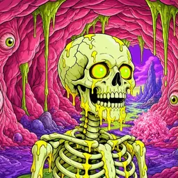 Oozlings #5260, Mutated Skull · Flesh Cave