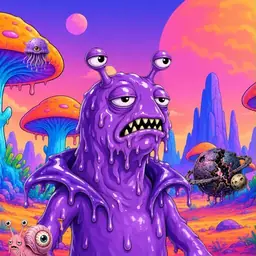 Oozlings #5264, Slug · Mushroom Desert