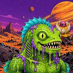 Oozlings #527, Swamp Fish · Ship Junkyard