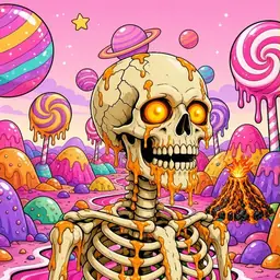 Oozlings #5278, Skull · Candy Planet