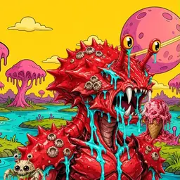 Oozlings #5282, Crab · Turquoise Swamp