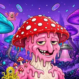 Oozlings #5289, Mushroom Head · Fungus Forest