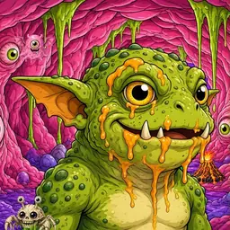 Oozlings #5293, Toad Goblin · Flesh Cave