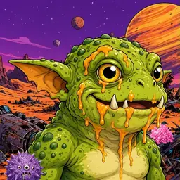 Oozlings #530, Toad Goblin · Ship Junkyard