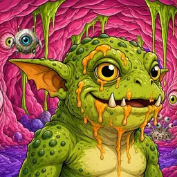 Oozlings #5309, Toad Goblin · Flesh Cave