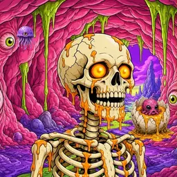 Oozlings #5311, Skull · Flesh Cave