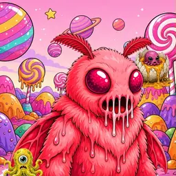Oozlings #5312, Mutated Mutant Moth · Candy Planet