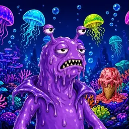 Oozlings #5313, Slug · Glow Reef