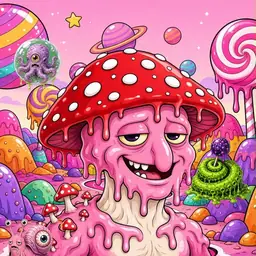 Oozlings #5316, Mushroom Head · Candy Planet