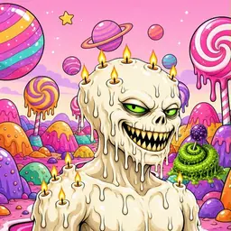 Oozlings #5318, Candle Wax · Candy Planet