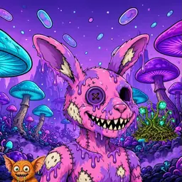 Oozlings #5320, Zombie Bunny · Fungus Forest