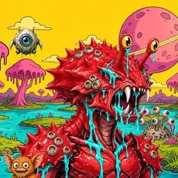 Oozlings #5326, Crab · Turquoise Swamp