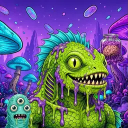 Oozlings #5336, Swamp Fish · Fungus Forest