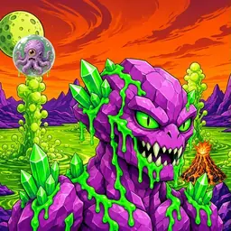 Oozlings #5337, Mutated Crystal Rock · Acid Lake