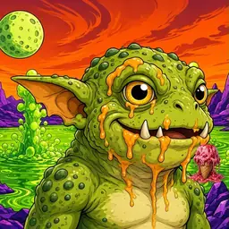 Oozlings #5349, Toad Goblin · Acid Lake