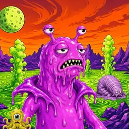 Oozlings #5354, Mutated Slug · Acid Lake