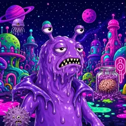 Oozlings #5357, Slug · Neon City